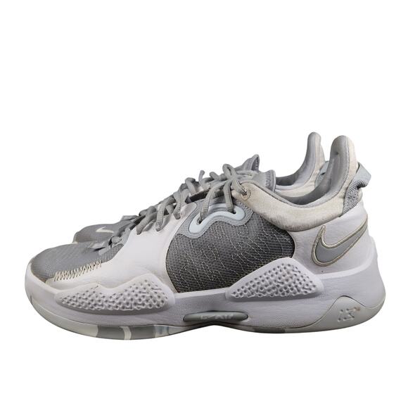 Nike Shoes Mens 10 Basketball Sneakers Athletic Trainer PG 5 TB Wolf Grey Sport - Picture 4 of 14